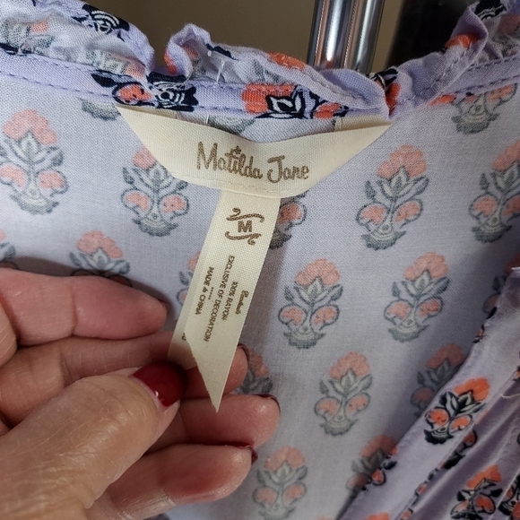 Matilda Jane Med Topiary lilac blouse L/S - Picture 14 of 16